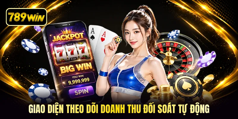 Giao diện theo dõi doanh thu đối soát tự động